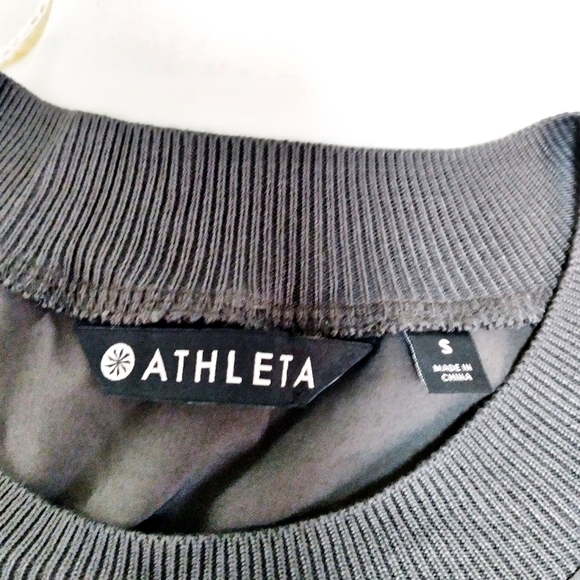 Athleta Dark Gray Mixed Fabric Tank Top - Picture 8 of 8